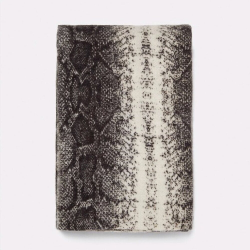 Zara Snakeskin Print Blanket Scarf